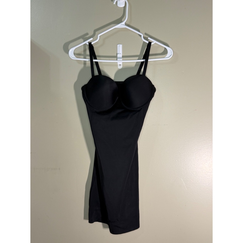 La Vie en Rose Whimsigoth Black Slip Dress Underwire Cups Lingerie Large